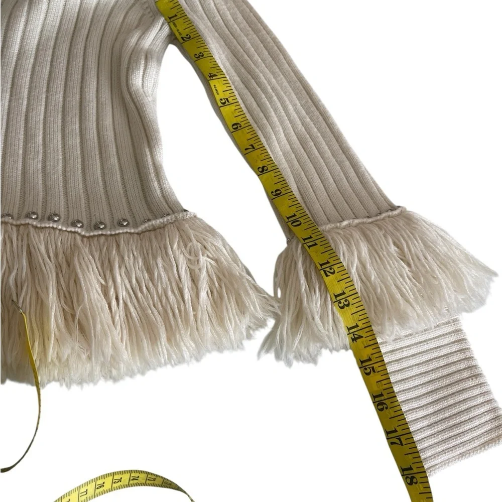 Jonathan Simkhai Cream Ribbed Turtleneck 

Skirt and sweater 100% Merino wool - Picture 7 of 16